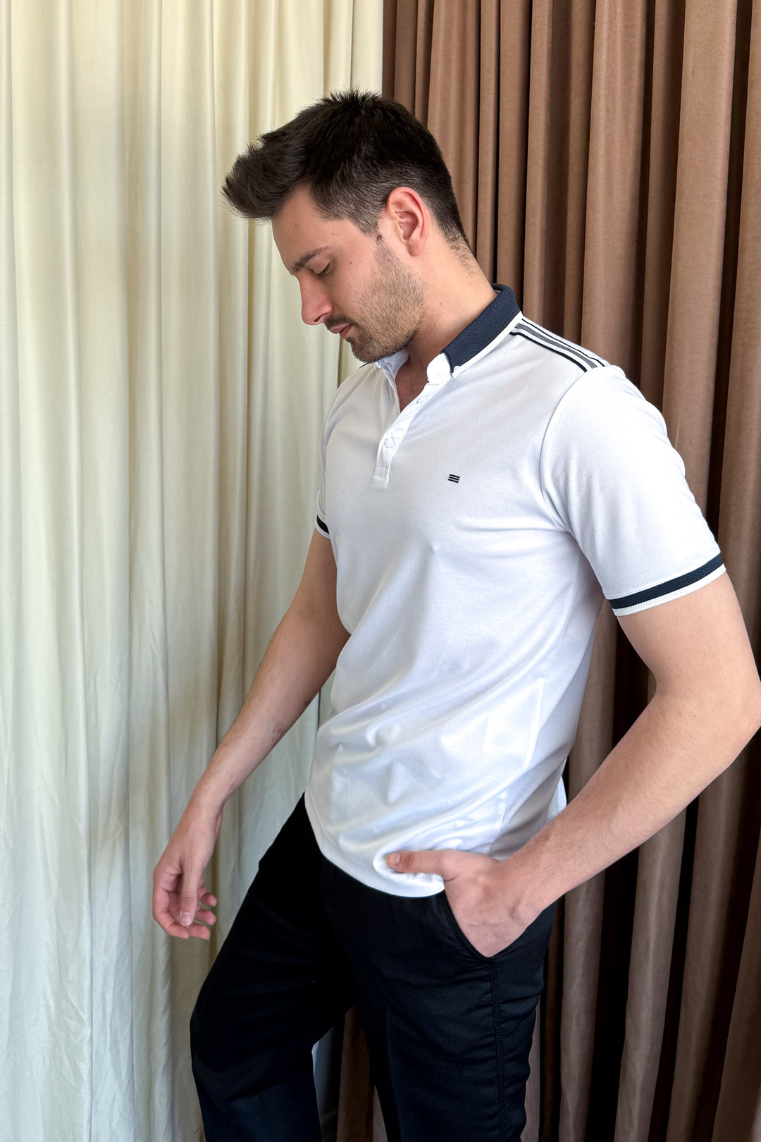 MPL Men's Polo Neck T-shirt 4555 - Wembley