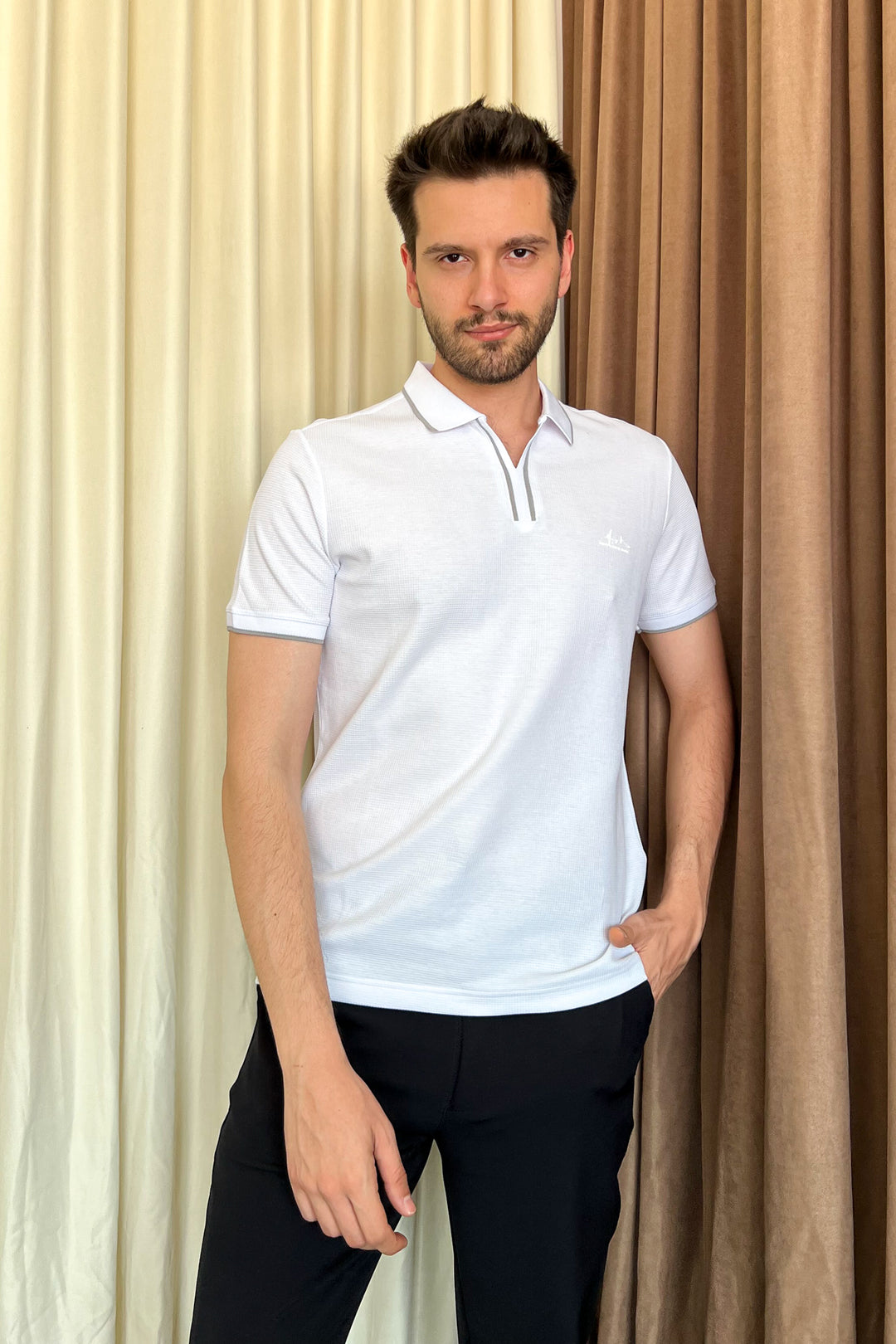 MPL Men's Polo Neck T-shirt 4570 - Merthyr Tudful