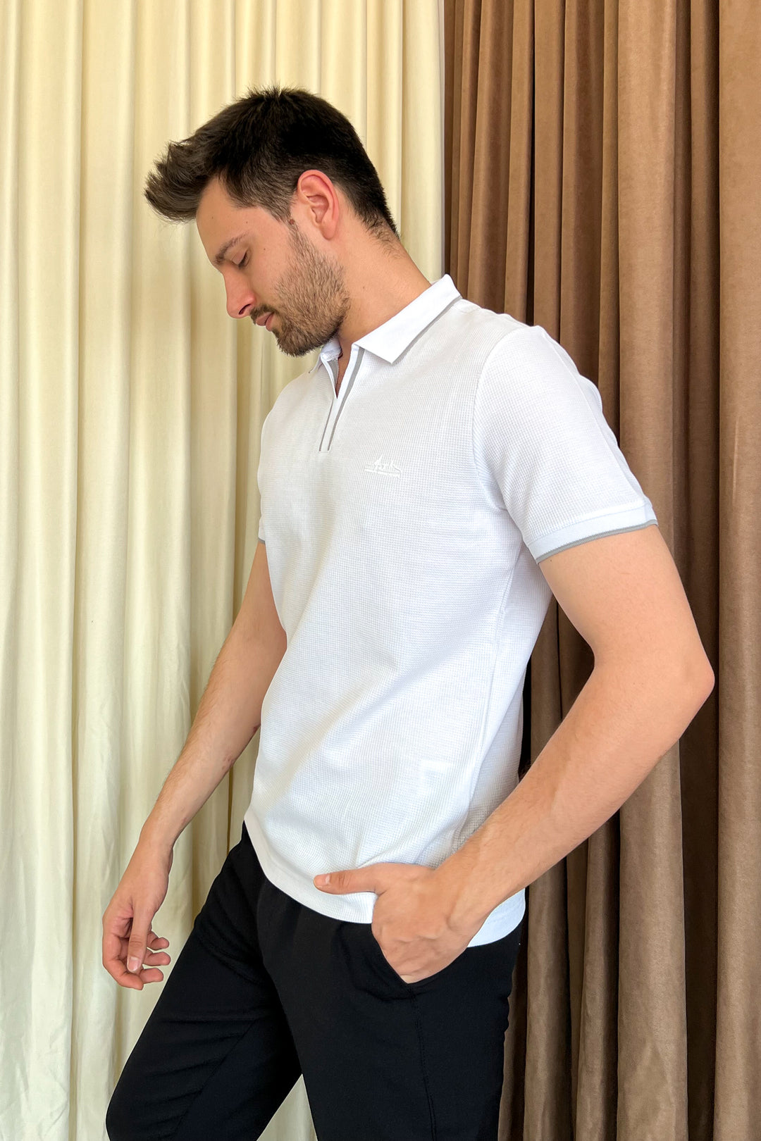 MPL Men's Polo Neck T-shirt 4570 - Merthyr Tudful