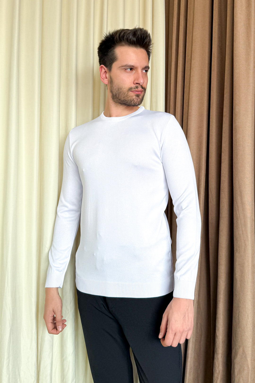 MPL Men's Bicycle Collar Long Sleeve Sweater 4200 - Altadena