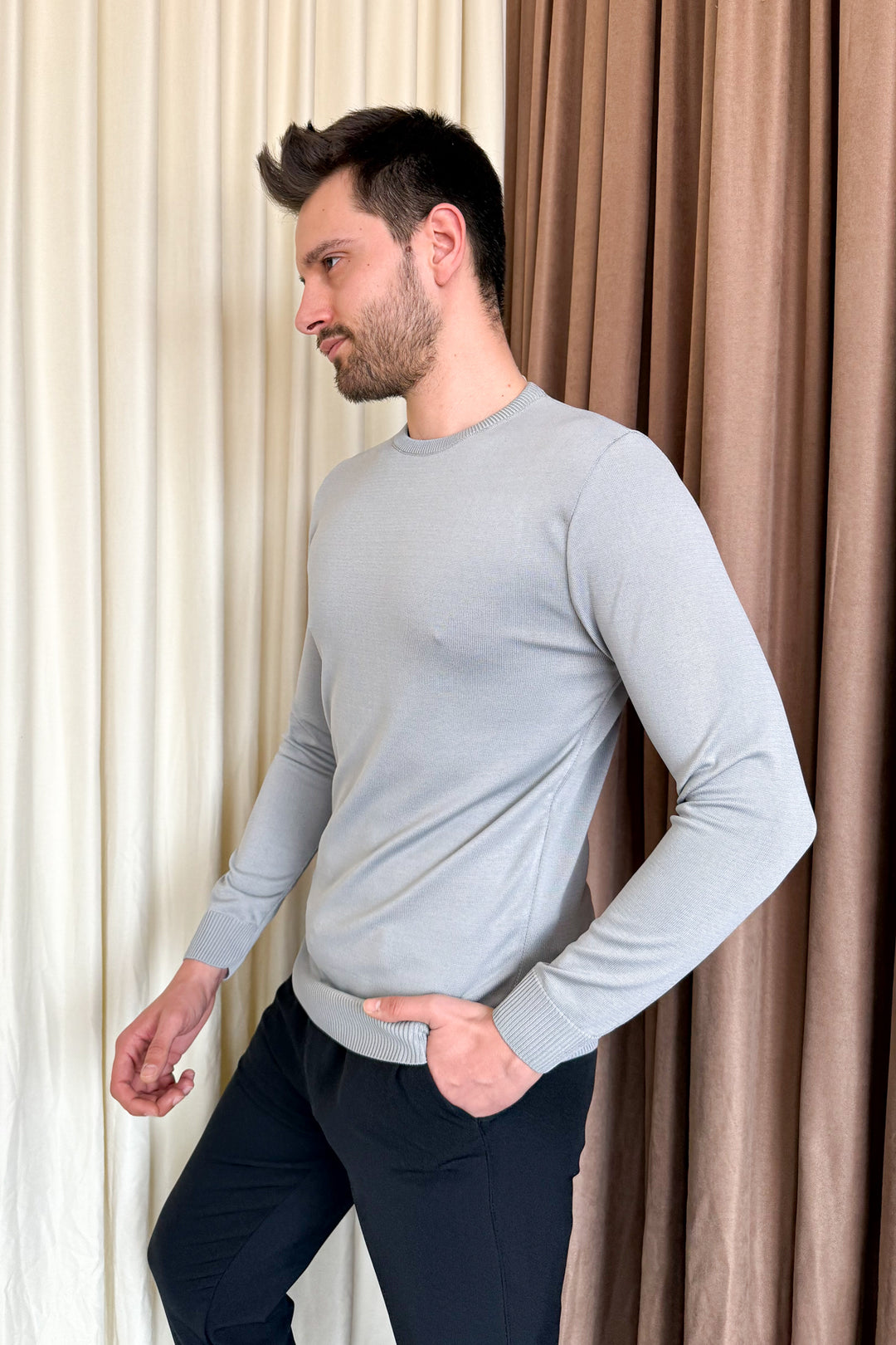 MPL Men's Bicycle Collar Long Sleeve Sweater 4200 - Beverwijk