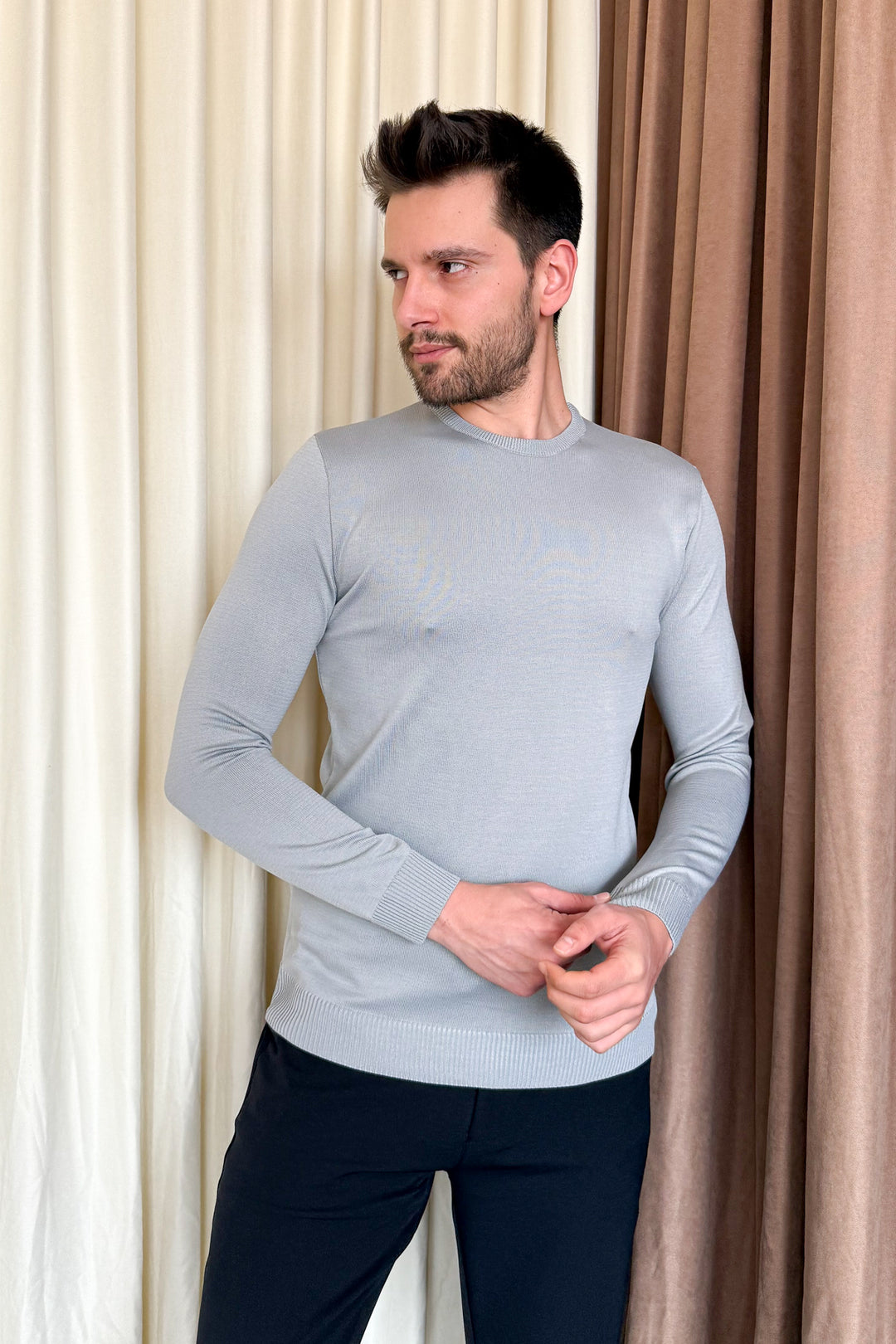 MPL Men's Bicycle Collar Long Sleeve Sweater 4200 - Beverwijk