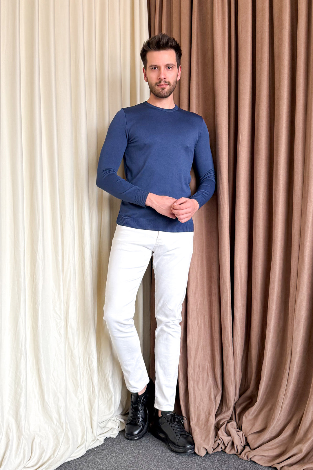 MPL Men's Bicycle Collar Long Sleeve Sweater 4200 - Piacenza