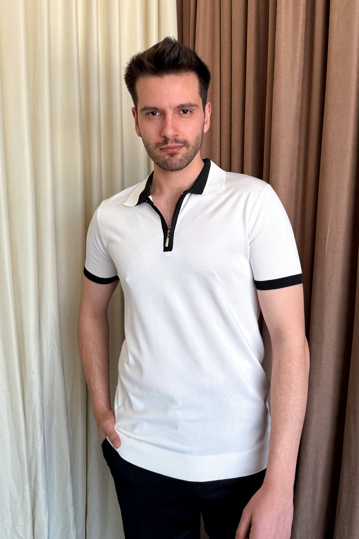 MPL Men's Zippered Short Sleeve T-shirt 9650 - Walkden