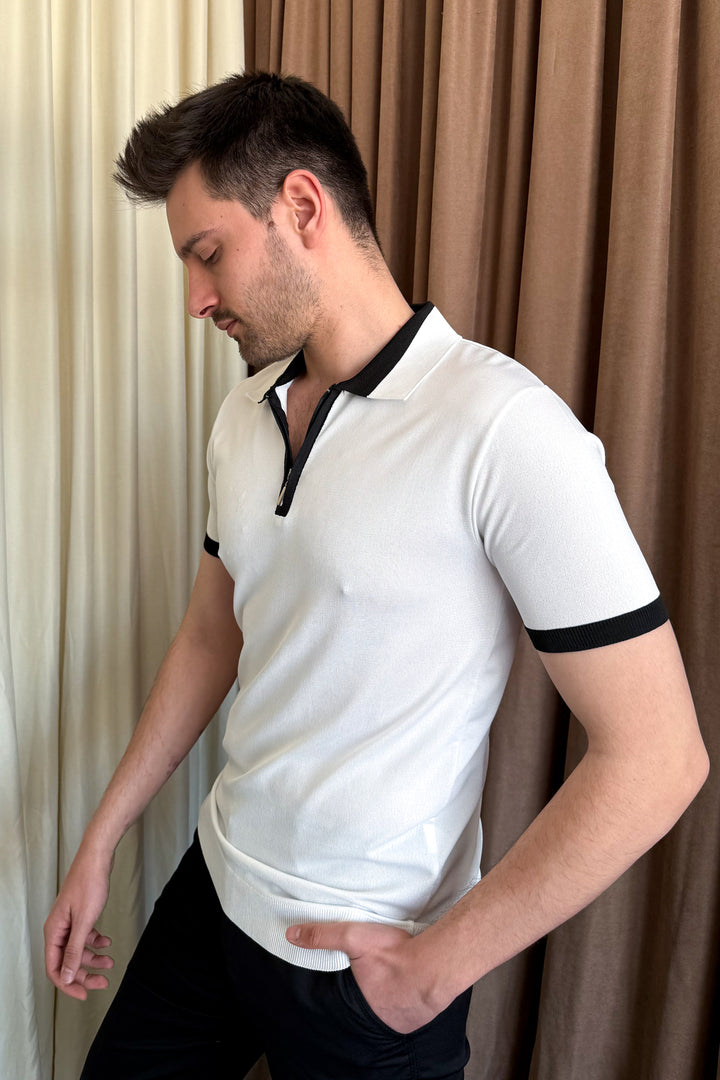MPL Men's Zippered Short Sleeve T-shirt 9650 - Walkden