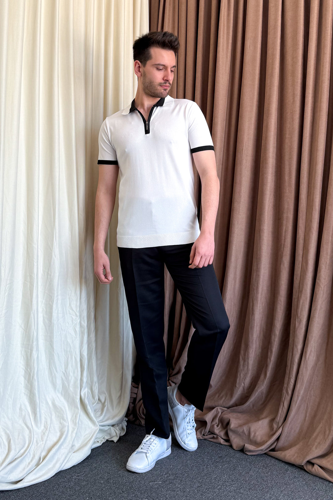 MPL Men's Zippered Short Sleeve T-shirt 9650 - Walkden