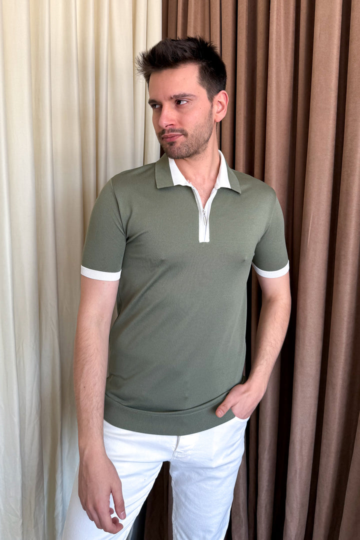 MPL Men's Zippered Short Sleeve T-shirt 9650 - Memphis