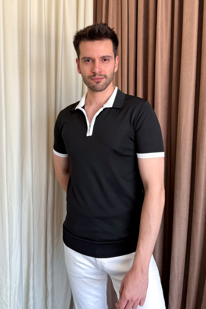 MPL Men's Zippered Short Sleeve T-shirt 9650 - Piatra Neamţ