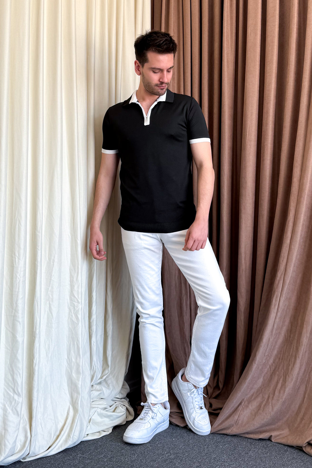 MPL Men's Zippered Short Sleeve T-shirt 9650 - Piatra Neamţ