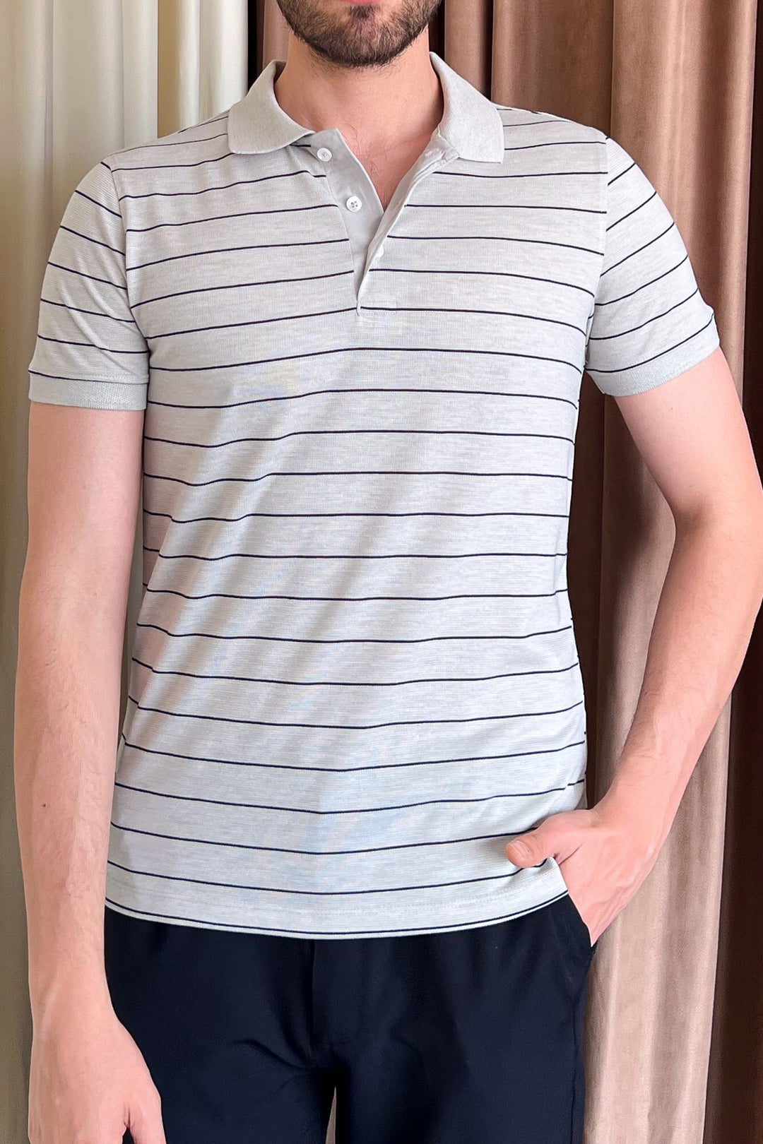 MPL Men's Polo Neck T-shirt 3149 - San Jacinto