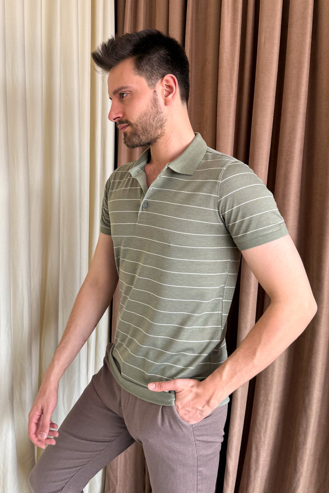 MPL Men's Polo Neck T-shirt 3149 - Hempfield