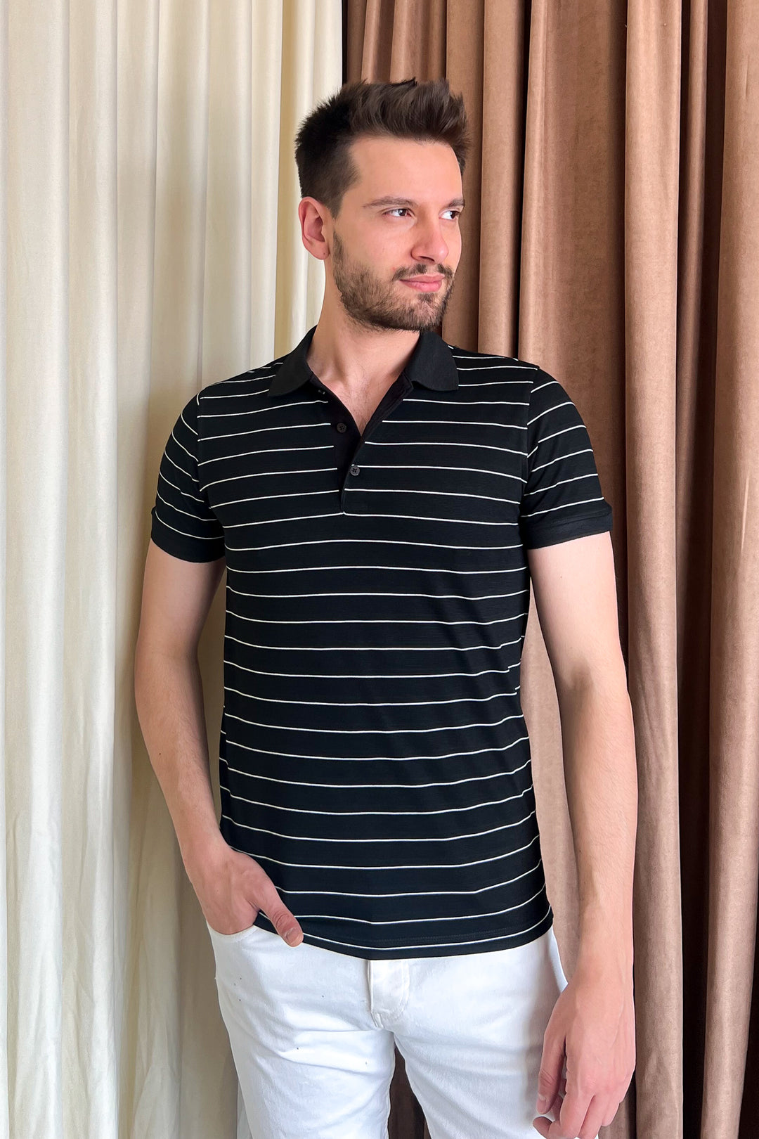 MPL Men's Polo Neck T-shirt 3149 - Plano