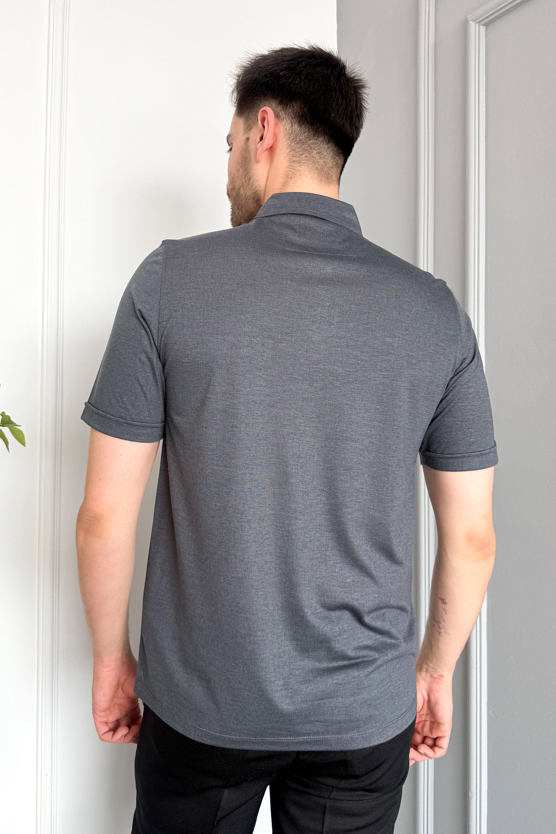 MPL Men's Mercerized Polo Neck T-shirt 2517 - Courbevoic