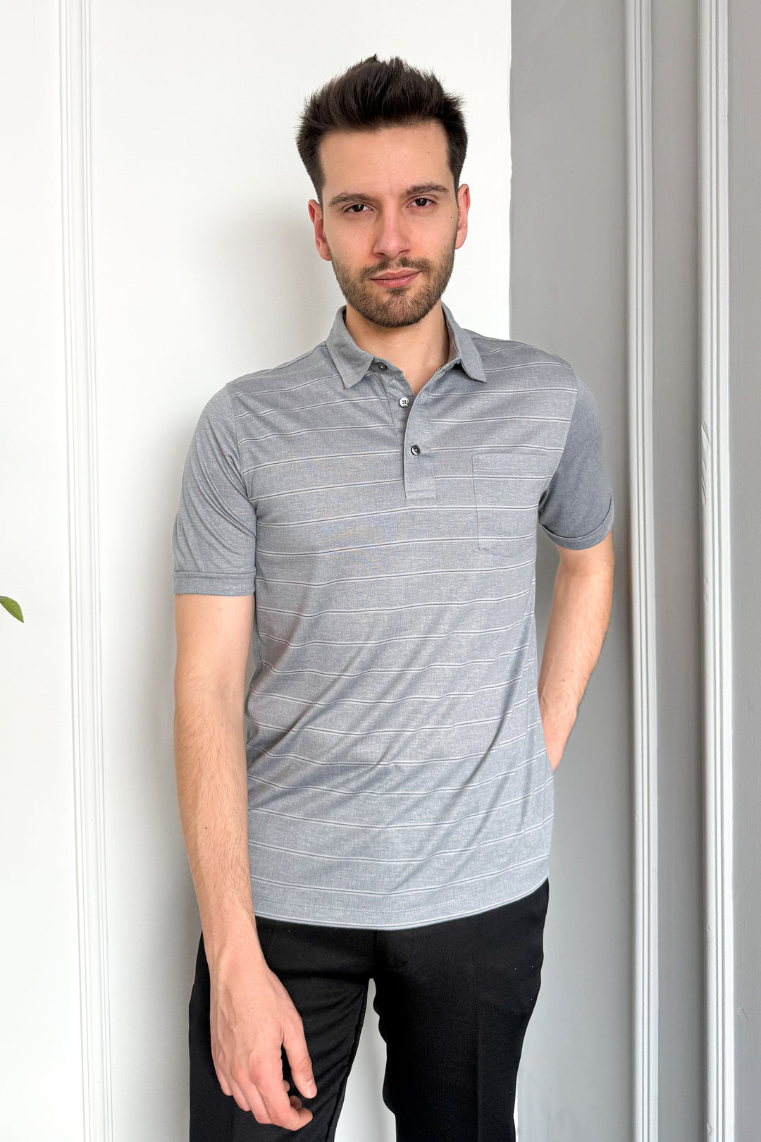 MPL Men's Mercerized Polo Neck T-shirt 2517 - Aix-en-Provence