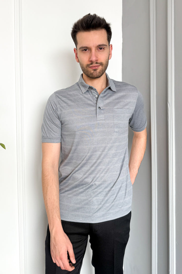 MPL Men's Mercerized Polo Neck T-shirt 2517 - Aix-en-Provence