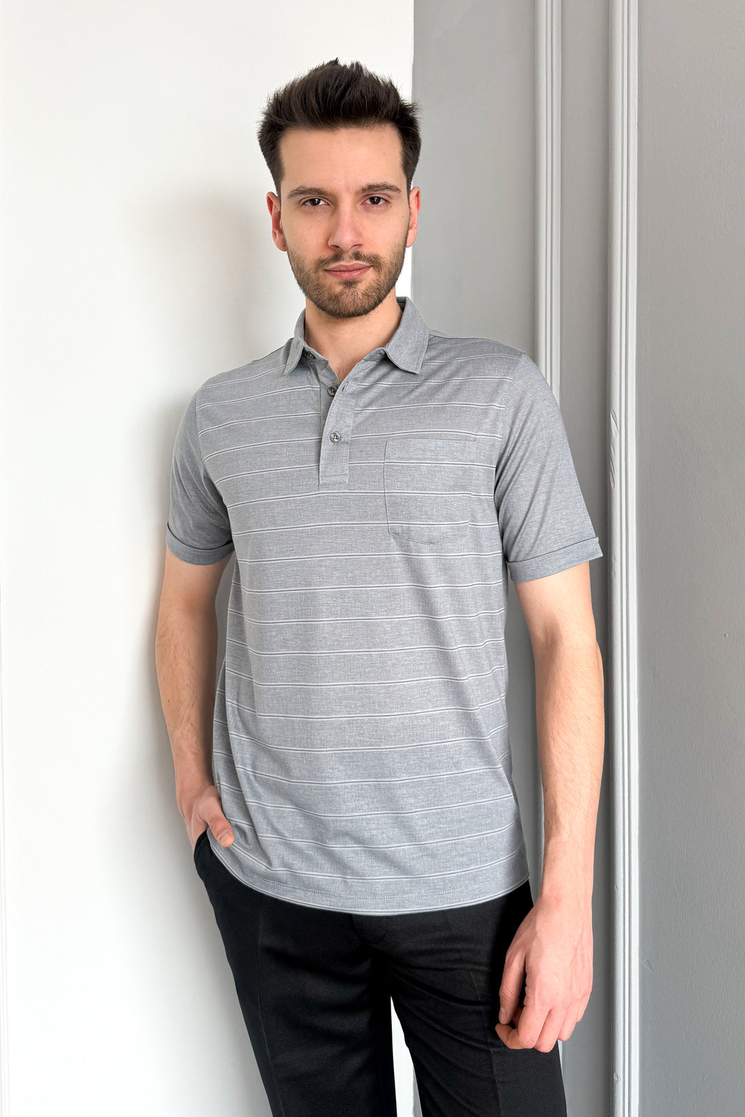 MPL Men's Mercerized Polo Neck T-shirt 2517 - Aix-en-Provence