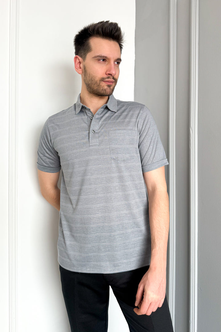 MPL Men's Mercerized Polo Neck T-shirt 2517 - Aix-en-Provence