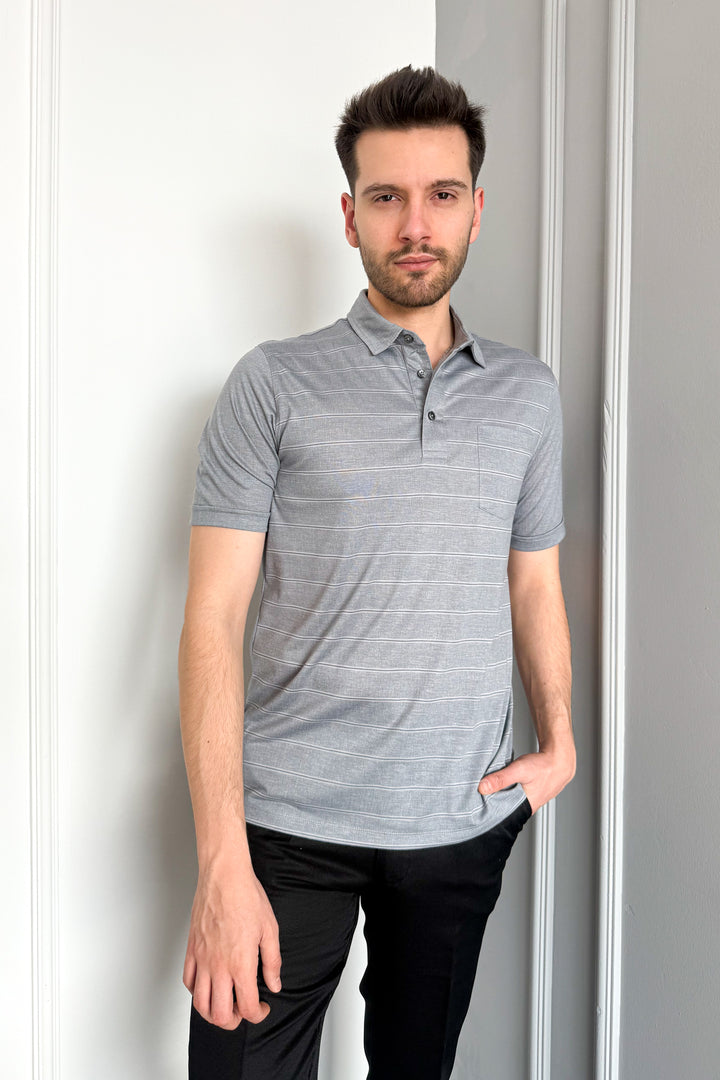 MPL Men's Mercerized Polo Neck T-shirt 2517 - Aix-en-Provence