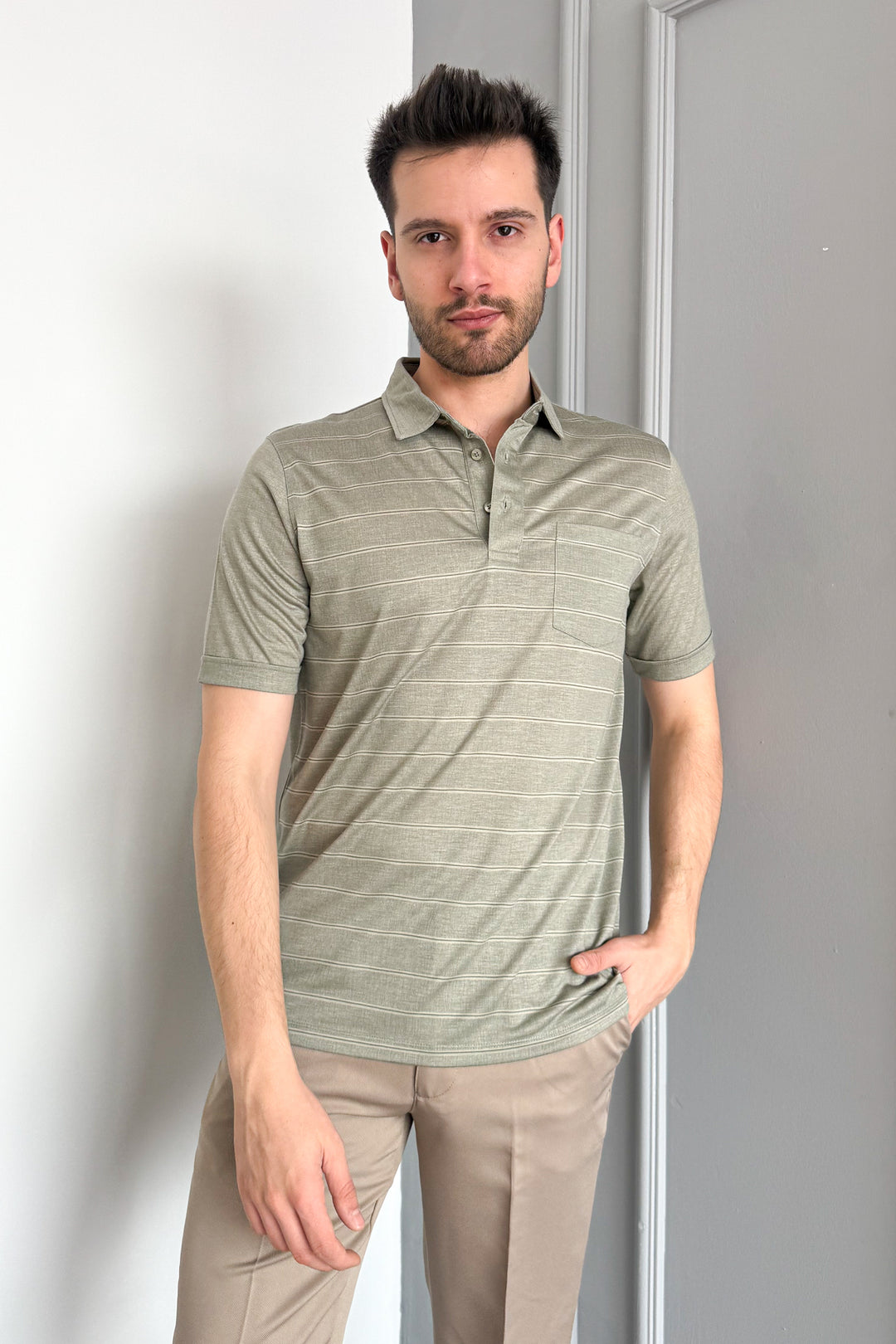 MPL Men's Mercerized Polo Neck T-shirt 2517 - Boca Raton