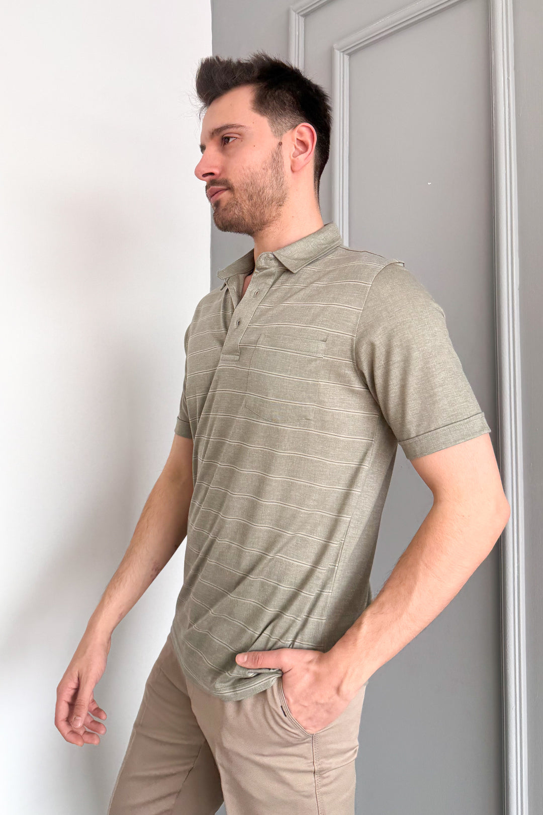 MPL Men's Mercerized Polo Neck T-shirt 2517 - Boca Raton