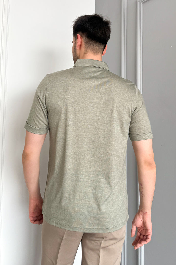 MPL Men's Mercerized Polo Neck T-shirt 2517 - Boca Raton