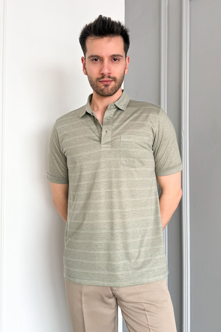 MPL Men's Mercerized Polo Neck T-shirt 2517 - Boca Raton