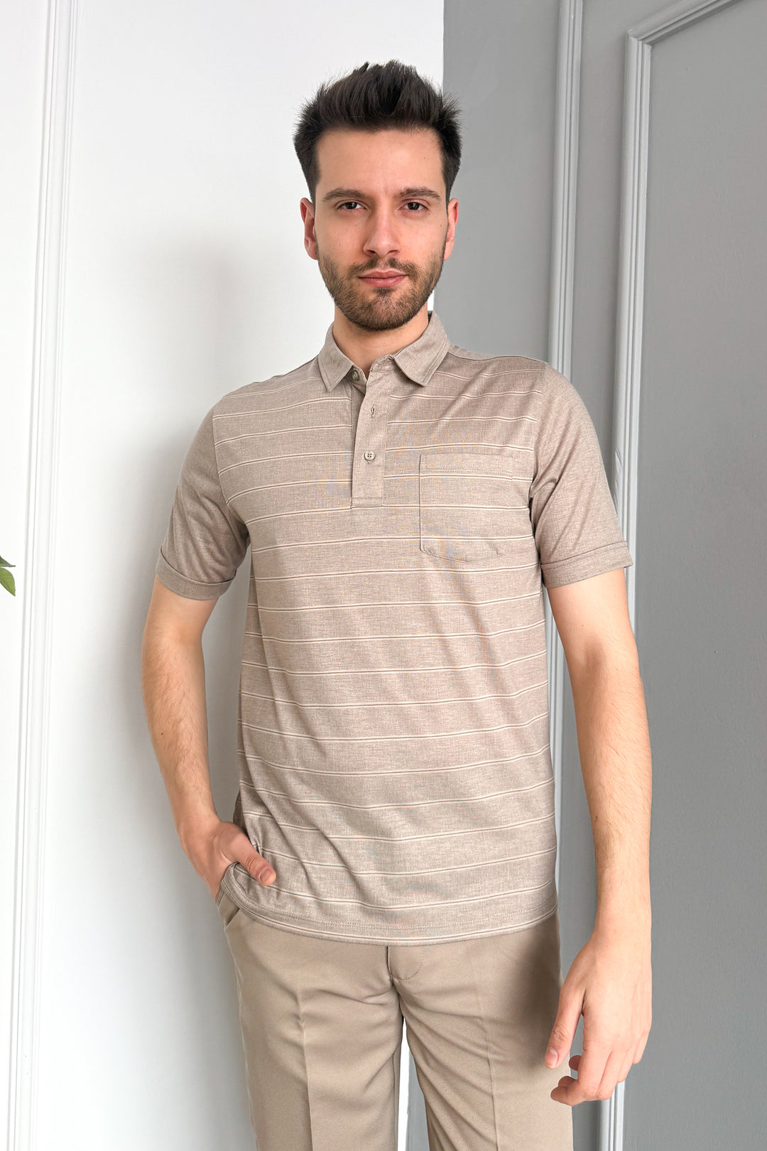 MPL Men's Mercerized Polo Neck T-shirt 2517 - Leesburg