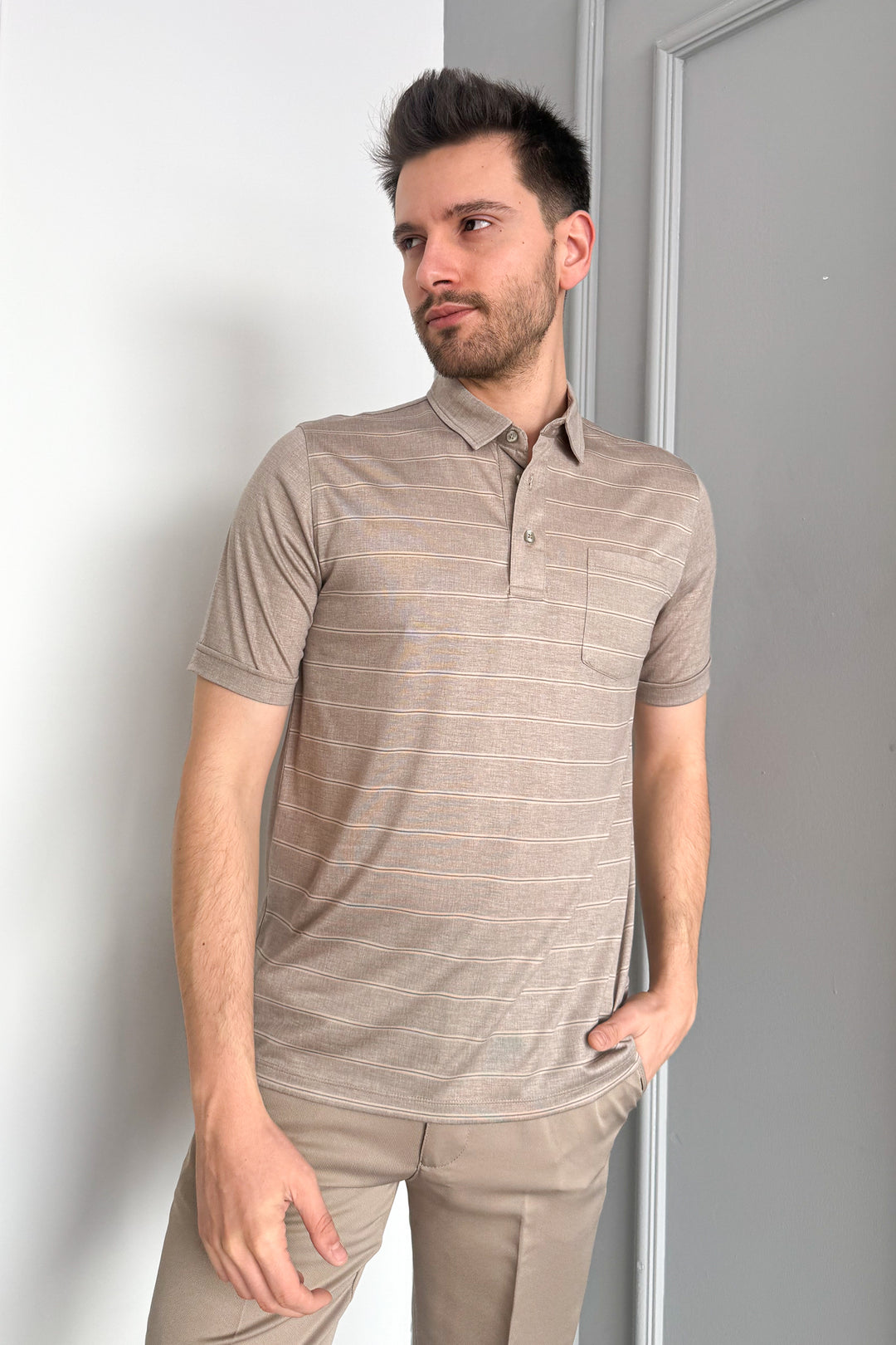 MPL Men's Mercerized Polo Neck T-shirt 2517 - Leesburg