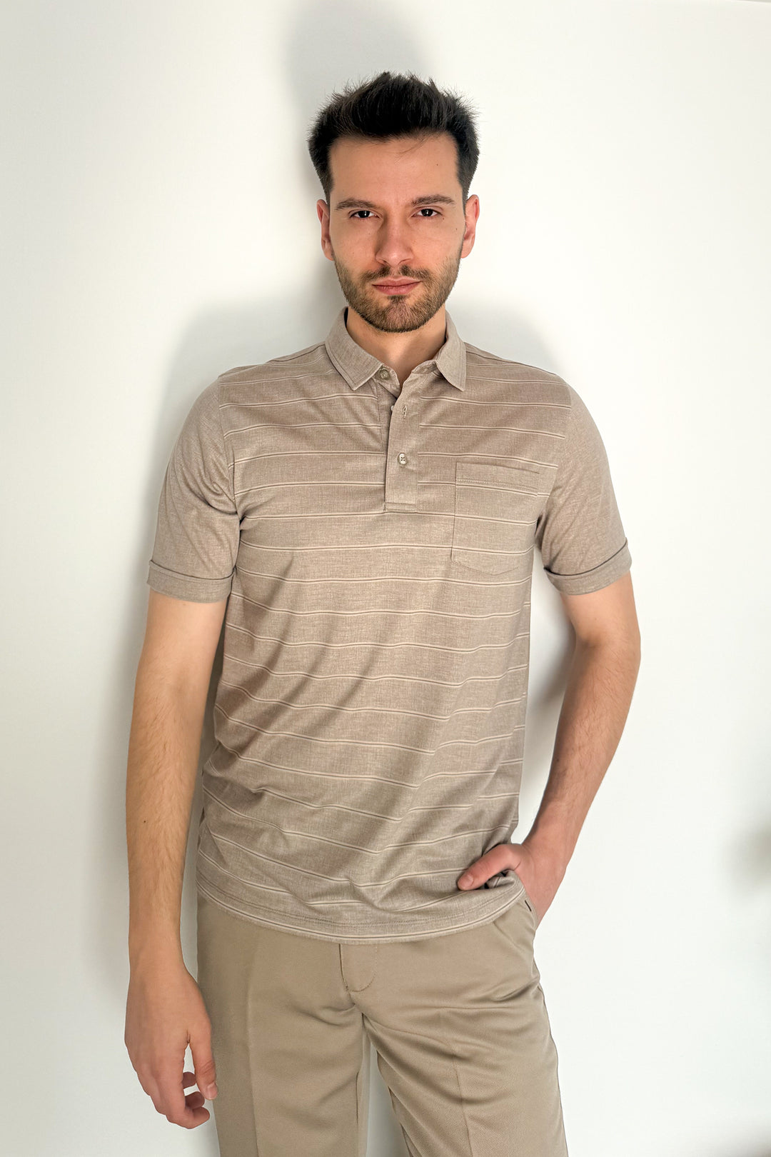 MPL Men's Mercerized Polo Neck T-shirt 2517 - Leesburg