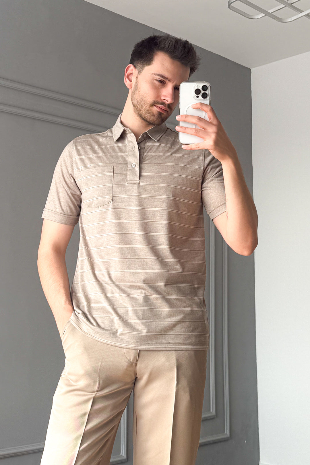 MPL Men's Mercerized Polo Neck T-shirt 2517 - Leesburg