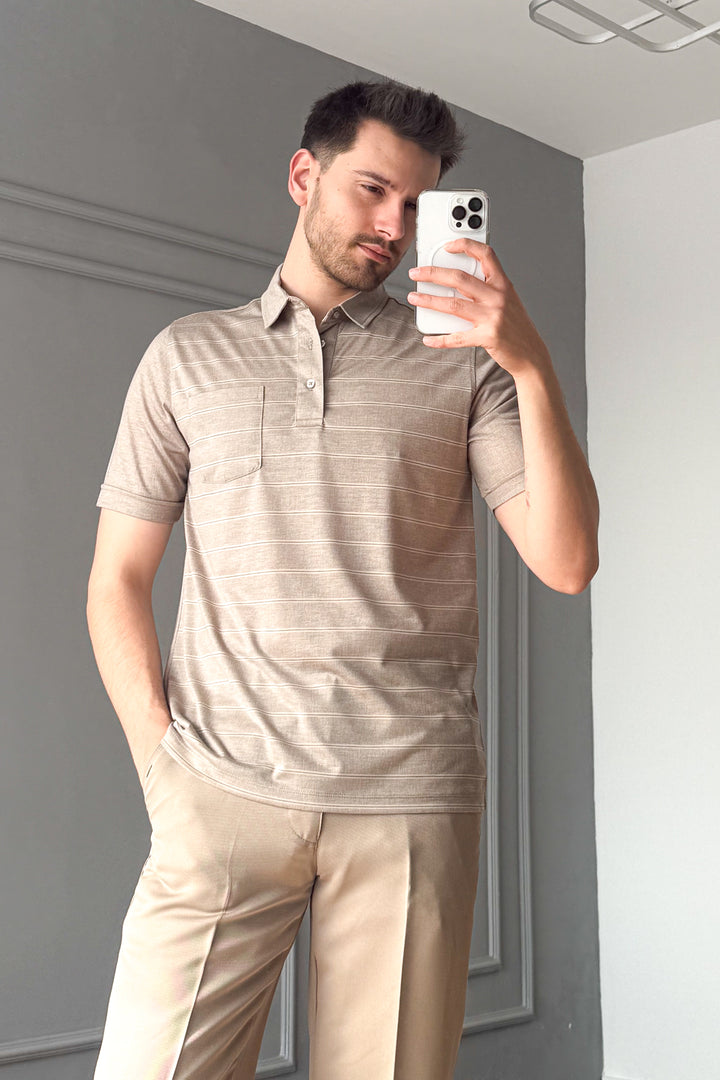 MPL Men's Mercerized Polo Neck T-shirt 2517 - Leesburg