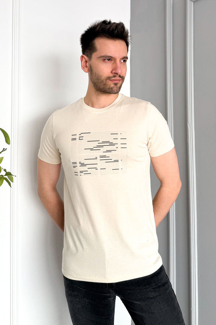 MPL Men's Bicycle Collar Printed T-shirt 3070 - Comitán