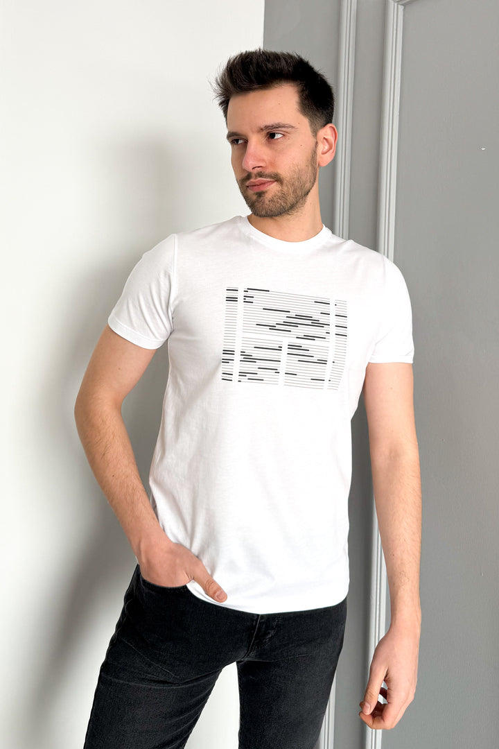 MPL Men's Bicycle Collar Printed T-shirt 3070 - Chandler