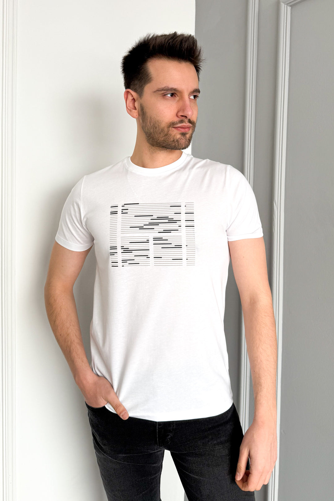 MPL Men's Bicycle Collar Printed T-shirt 3070 - Chandler