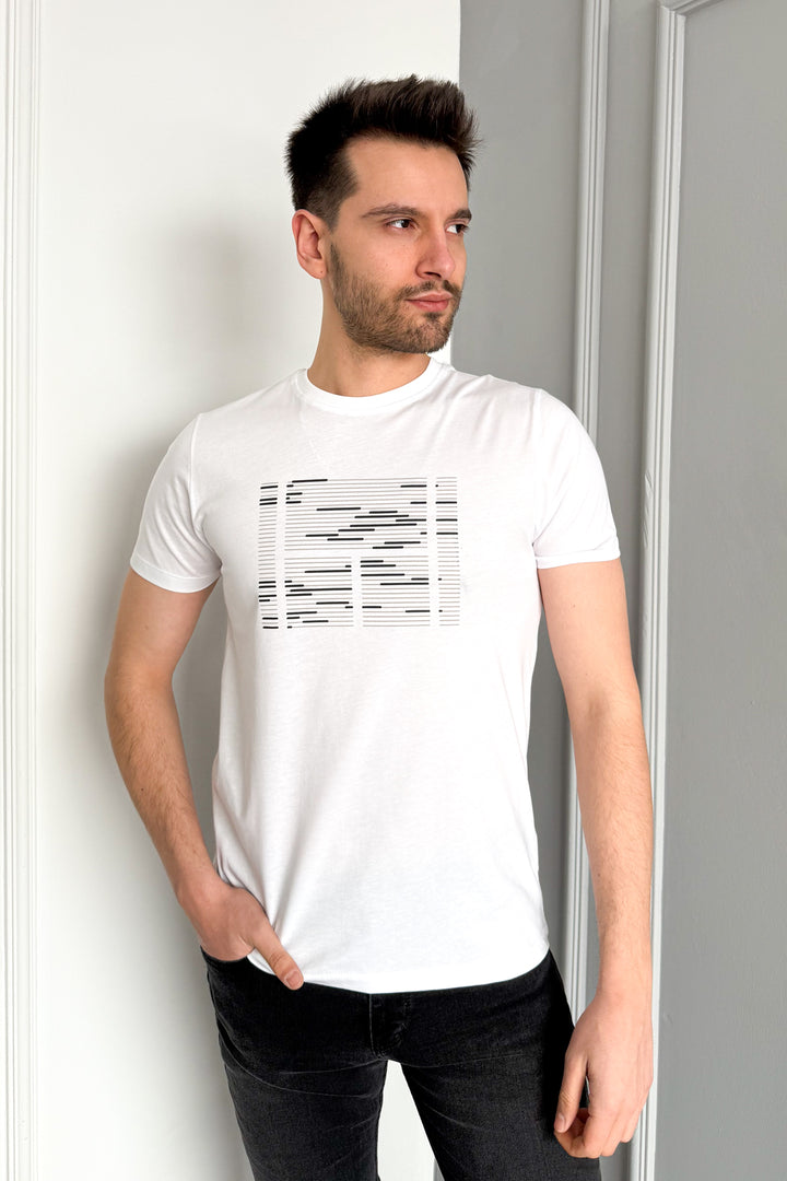 MPL Men's Bicycle Collar Printed T-shirt 3070 - Chandler