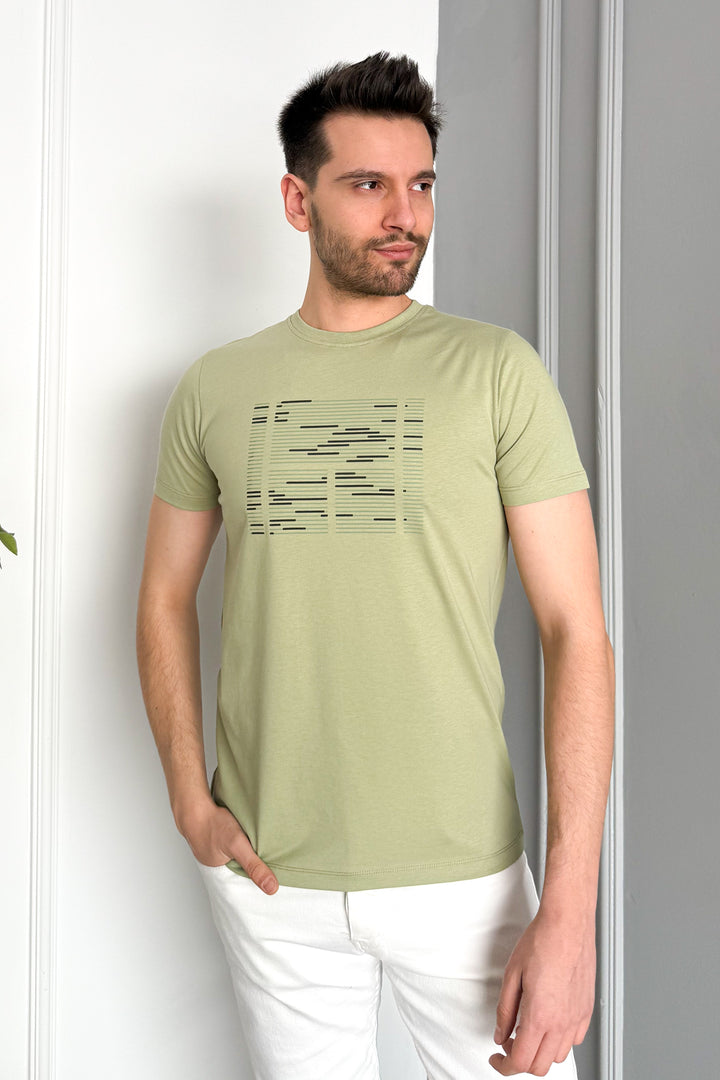 MPL Men's Bicycle Collar Printed T-shirt 3070 - Waco