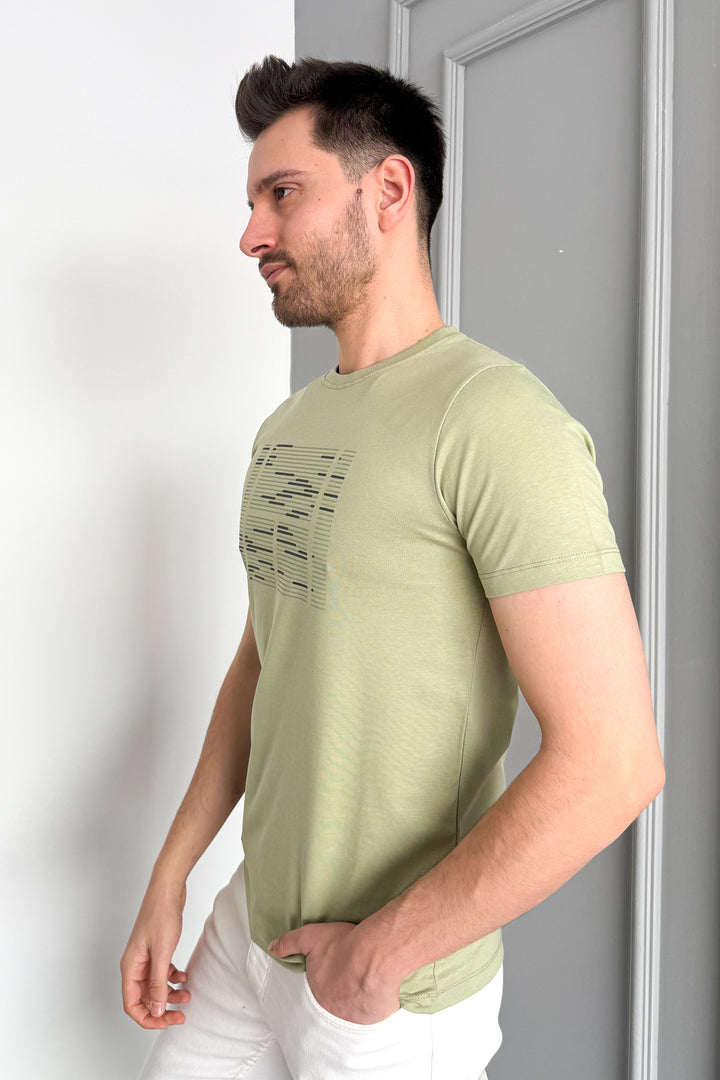 MPL Men's Bicycle Collar Printed T-shirt 3070 - Waco