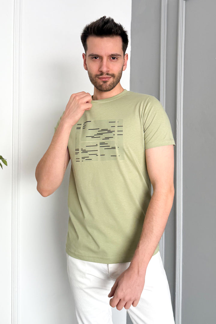 MPL Men's Bicycle Collar Printed T-shirt 3070 - Waco