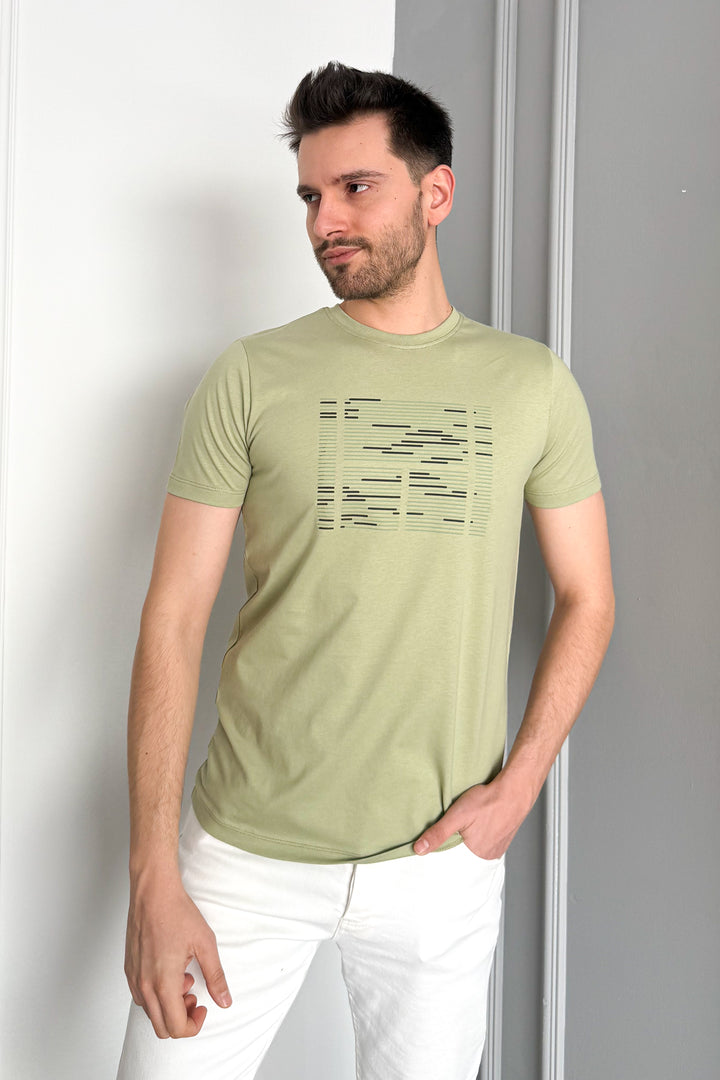 MPL Men's Bicycle Collar Printed T-shirt 3070 - Waco