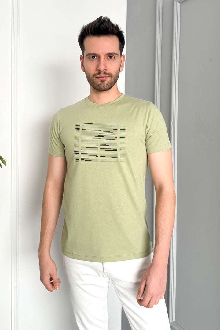 MPL Men's Bicycle Collar Printed T-shirt 3070 - Waco