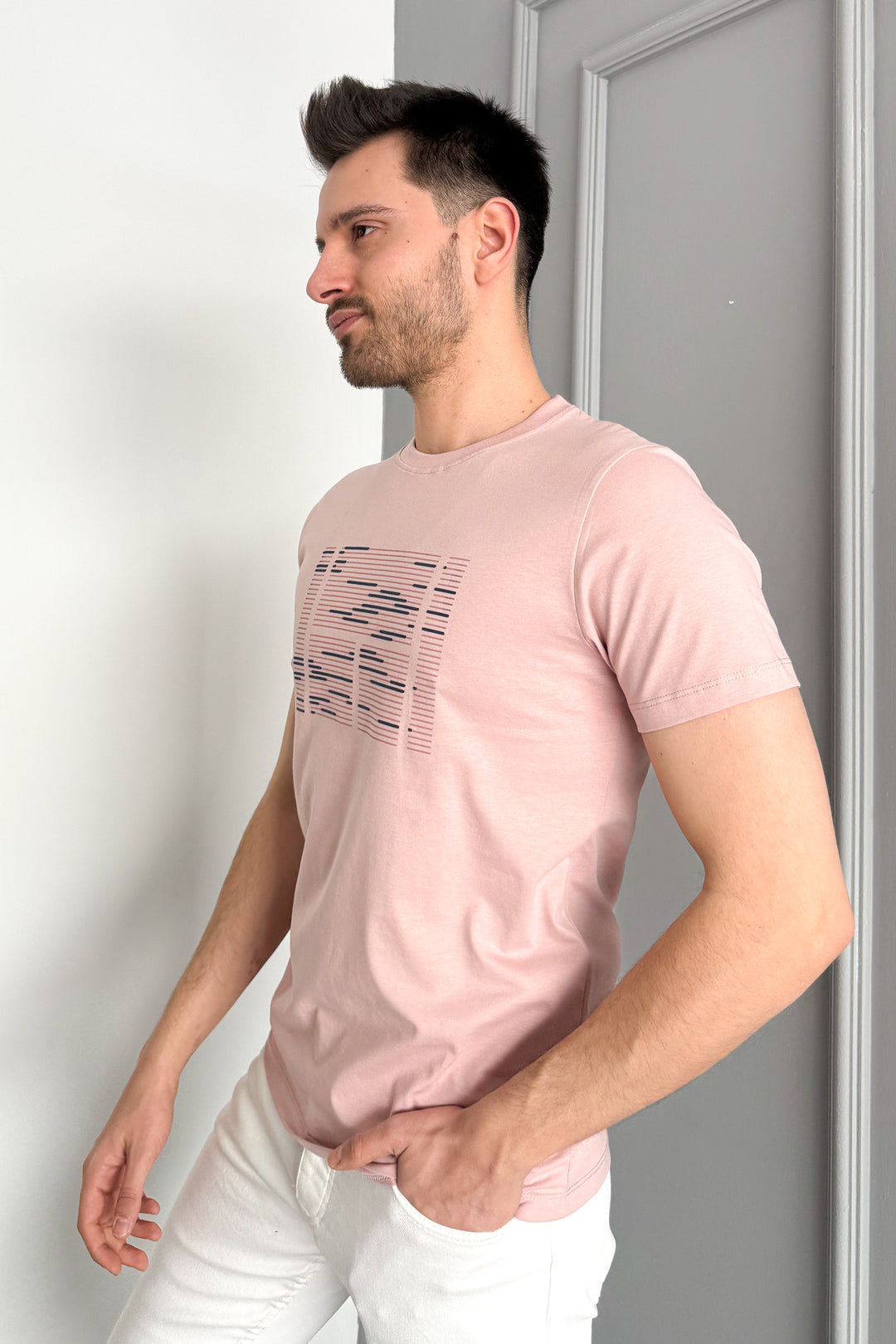 MPL Men's Bicycle Collar Printed T-shirt 3070 - Indianapolis