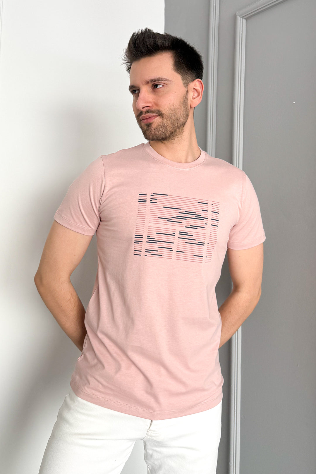 MPL Men's Bicycle Collar Printed T-shirt 3070 - Indianapolis