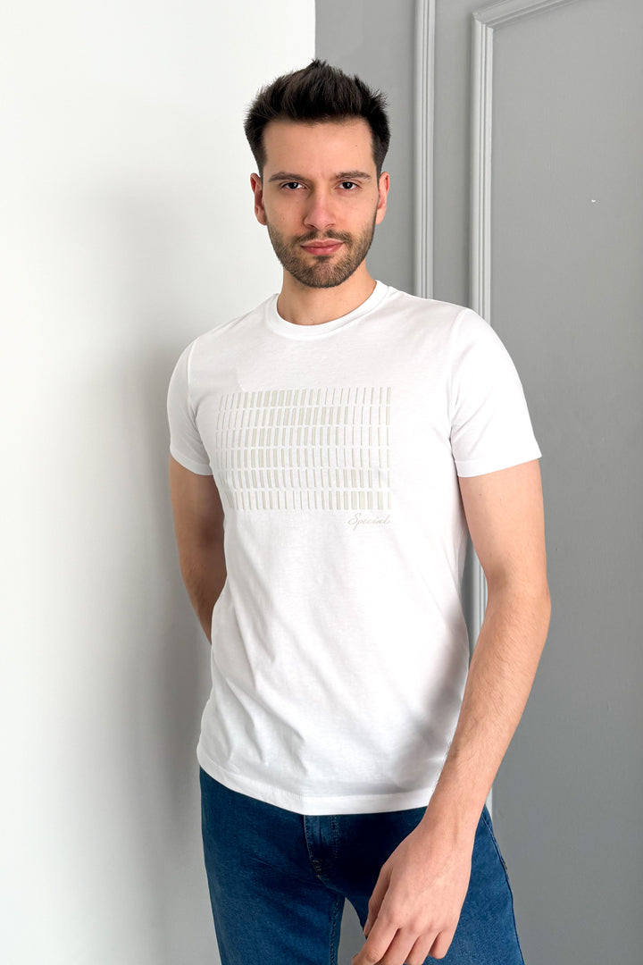 MPL Men's Bicycle Collar Printed T-shirt 3087 - Warren