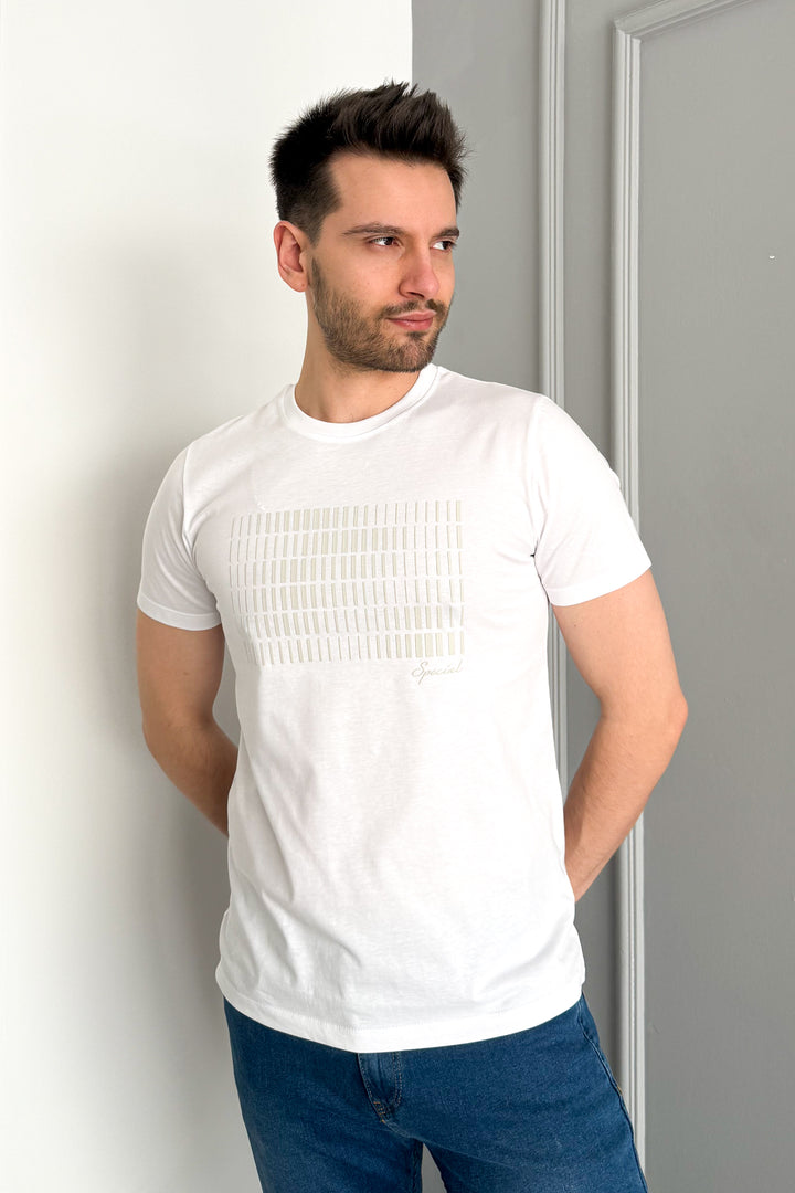 MPL Men's Bicycle Collar Printed T-shirt 3087 - Warren