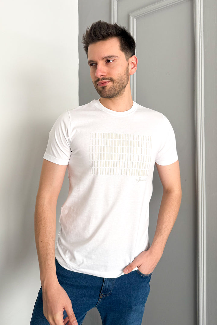 MPL Men's Bicycle Collar Printed T-shirt 3087 - Warren