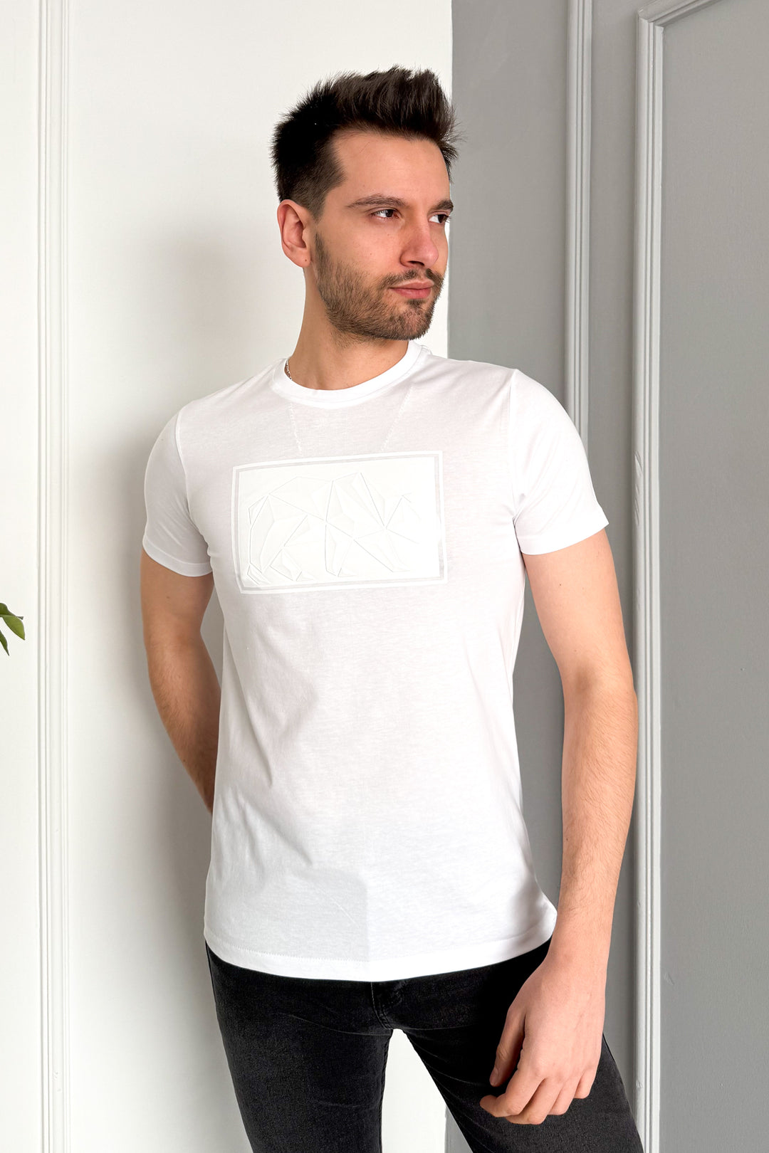 MPL Men's Bicycle Collar Printed T-shirt 3115 - Huesca