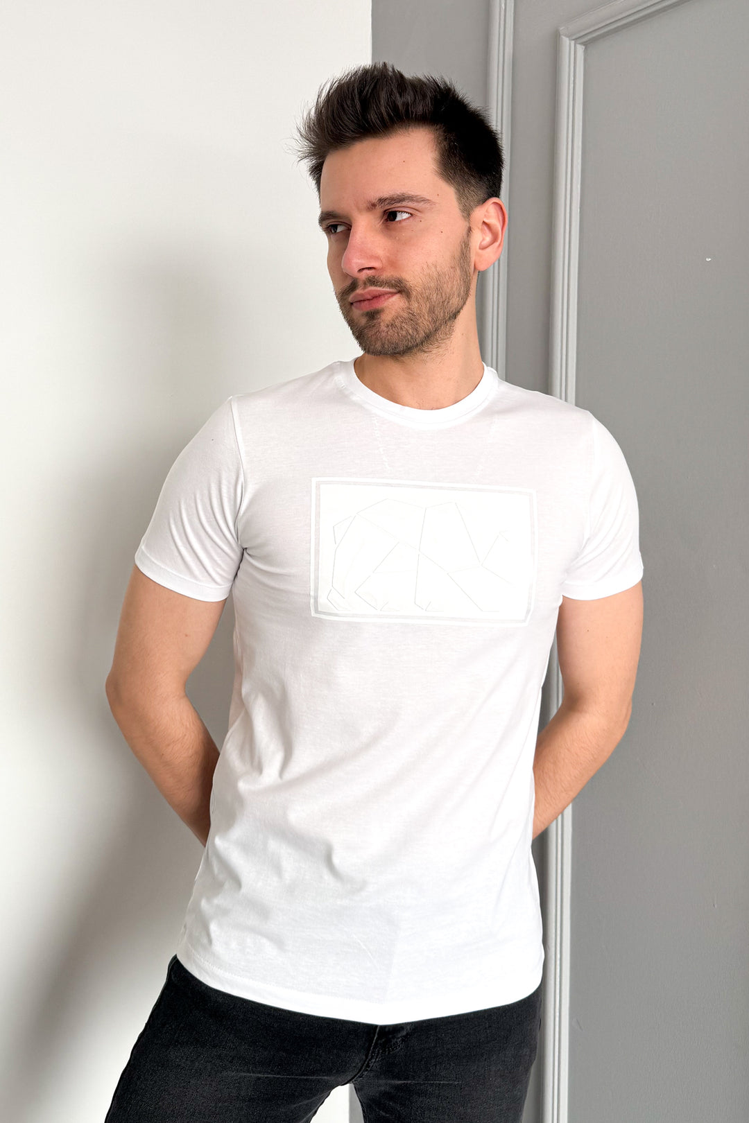 MPL Men's Bicycle Collar Printed T-shirt 3115 - Huesca