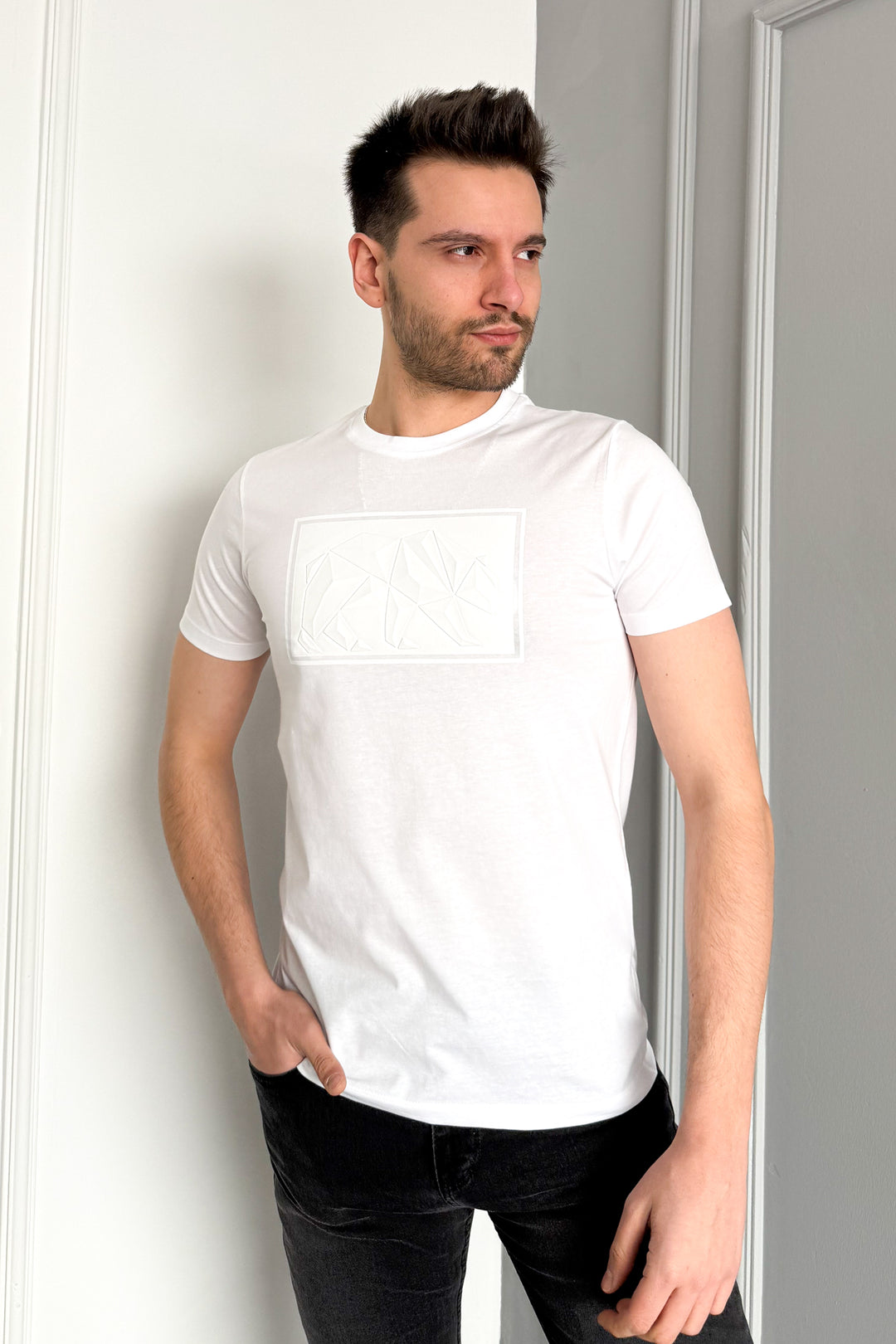 MPL Men's Bicycle Collar Printed T-shirt 3115 - Huesca