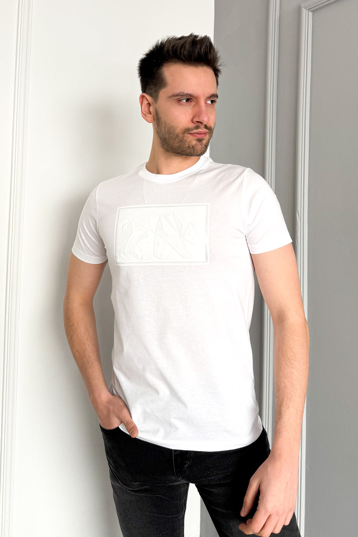 MPL Men's Bicycle Collar Printed T-shirt 3115 - Huesca