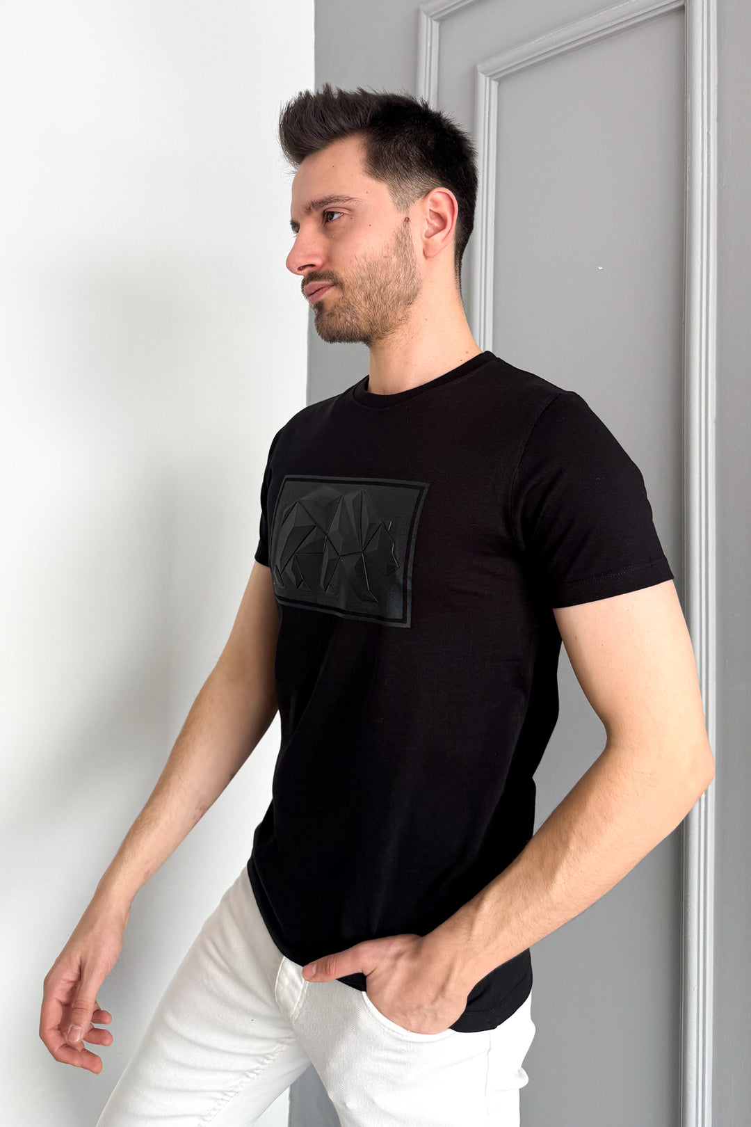 MPL Men's Bicycle Collar Printed T-shirt 3115 - Marino